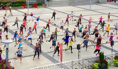 Zumba on the Plaza at the Civic Theatres