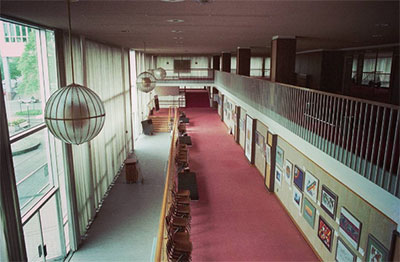 Queen Elizabeth Theatre lobby historical image